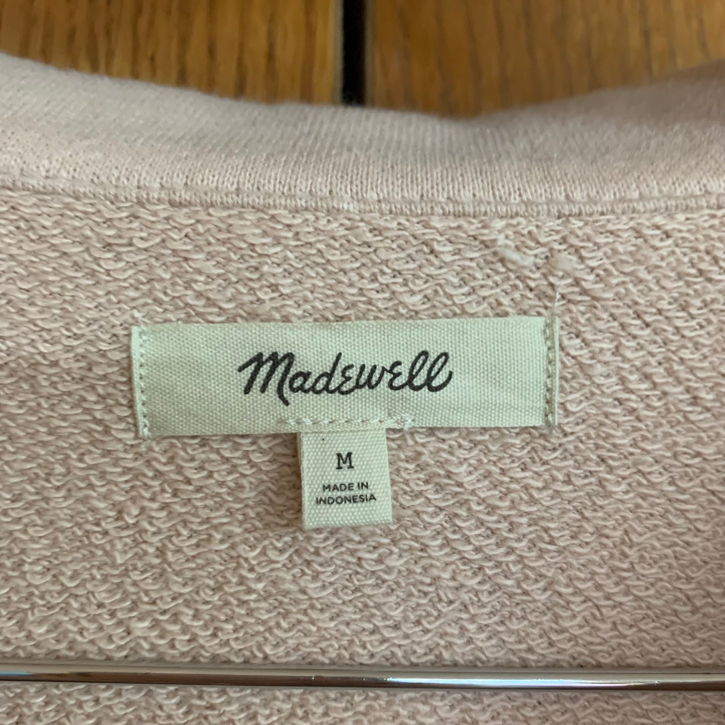 Madewell Women’s Cotton-Hemp Oversized Polo Sweatshirt Size Medium