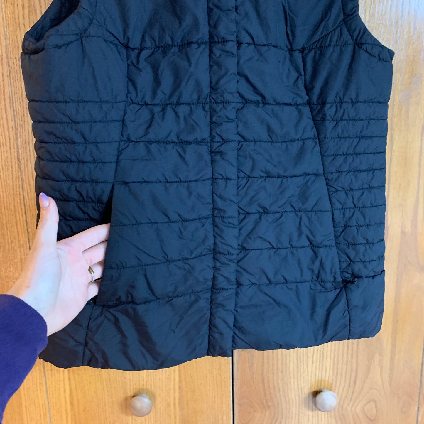The North Face Black Puffer Vest Size Medium
