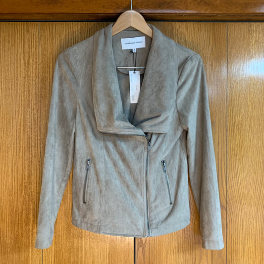Cupcakes and Cashmere NWT Finleigh Toffee Zip Up Jacket Size Small