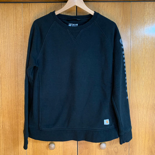 Carhartt Black Crewneck Pullover Sweatshirt Size Large