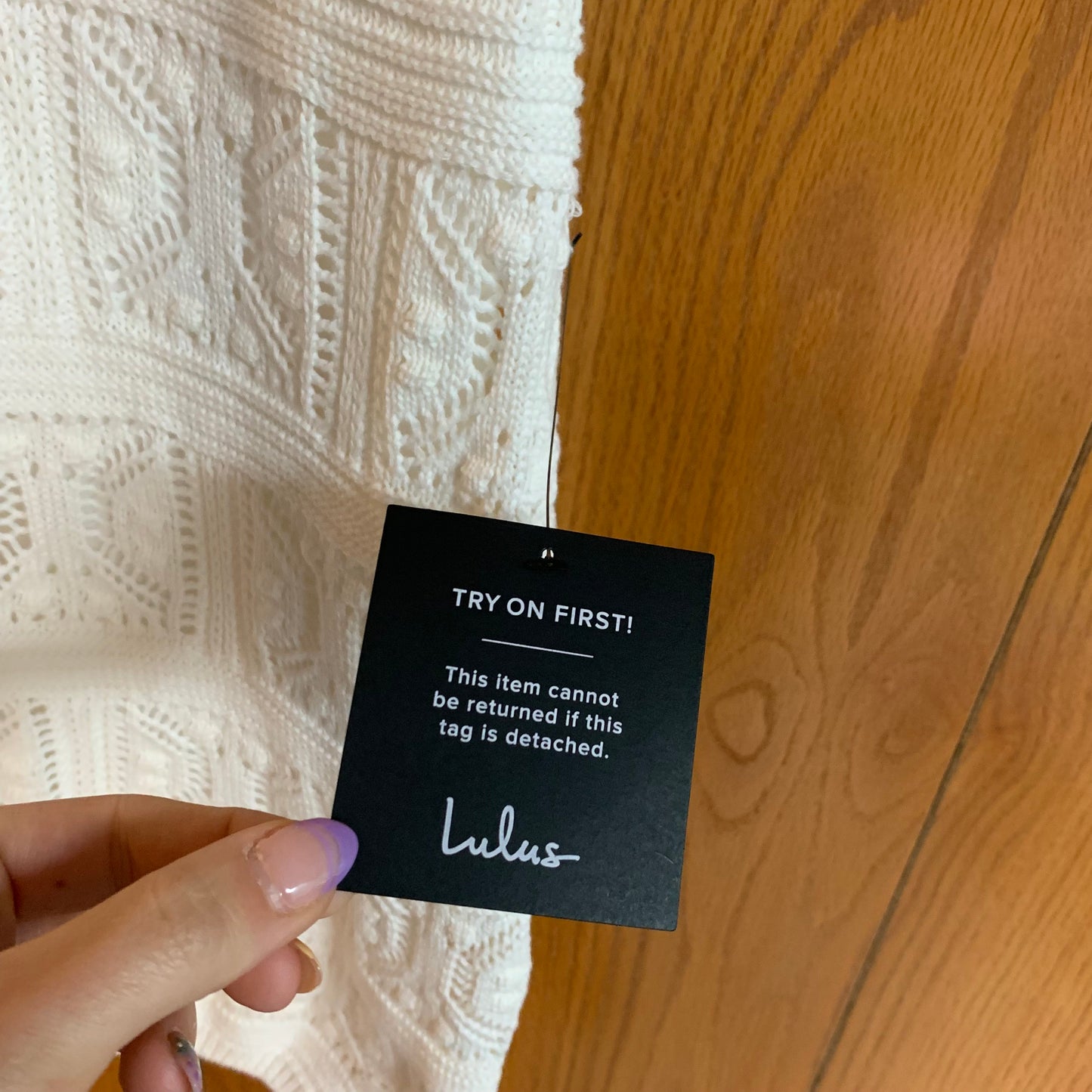 Lulus NWT Embroidered White Dress Size Large