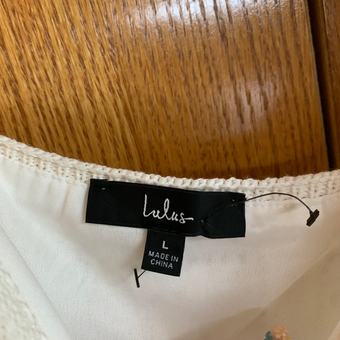 Lulus NWT Embroidered White Dress Size Large