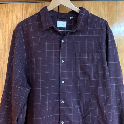 7Diamonds Plaid Button Up Long Sleeve Shirt Size XXL