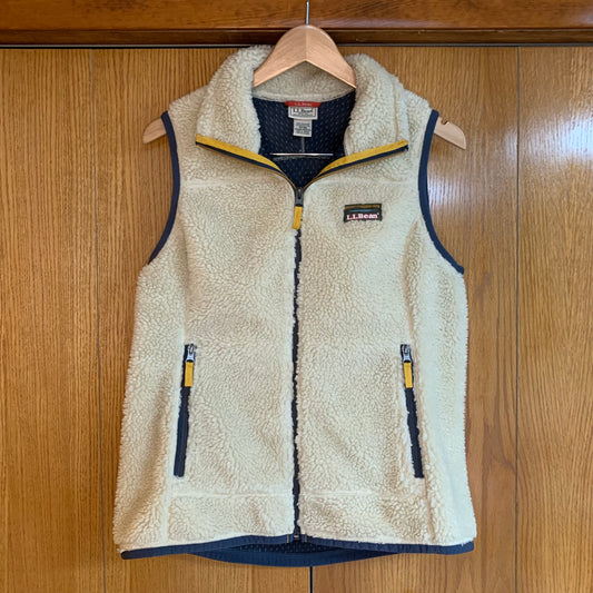 LL Bean Women’s Mountain Pile Fleece Vest Size Small