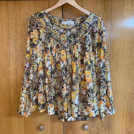 Free People NWT Midnight Combo Blouse Size Small