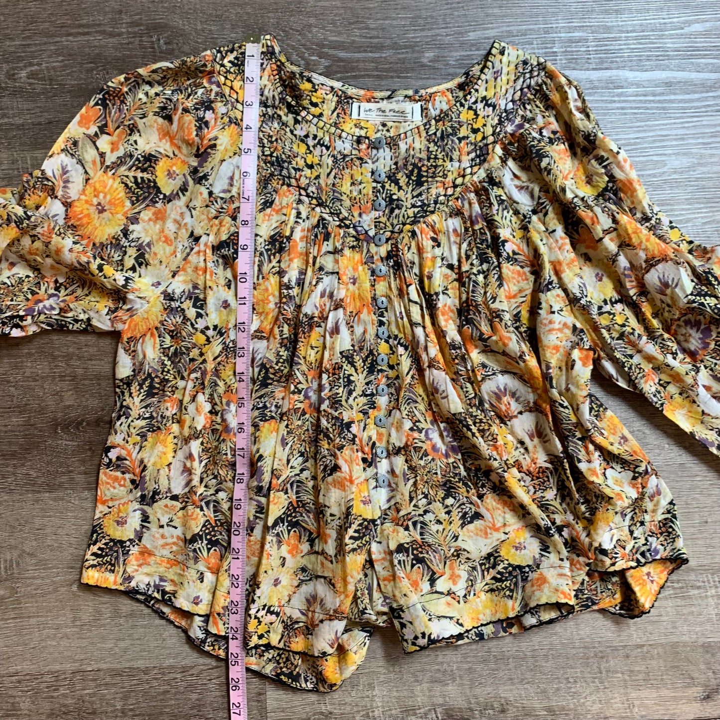Free People NWT Midnight Combo Blouse Size Small