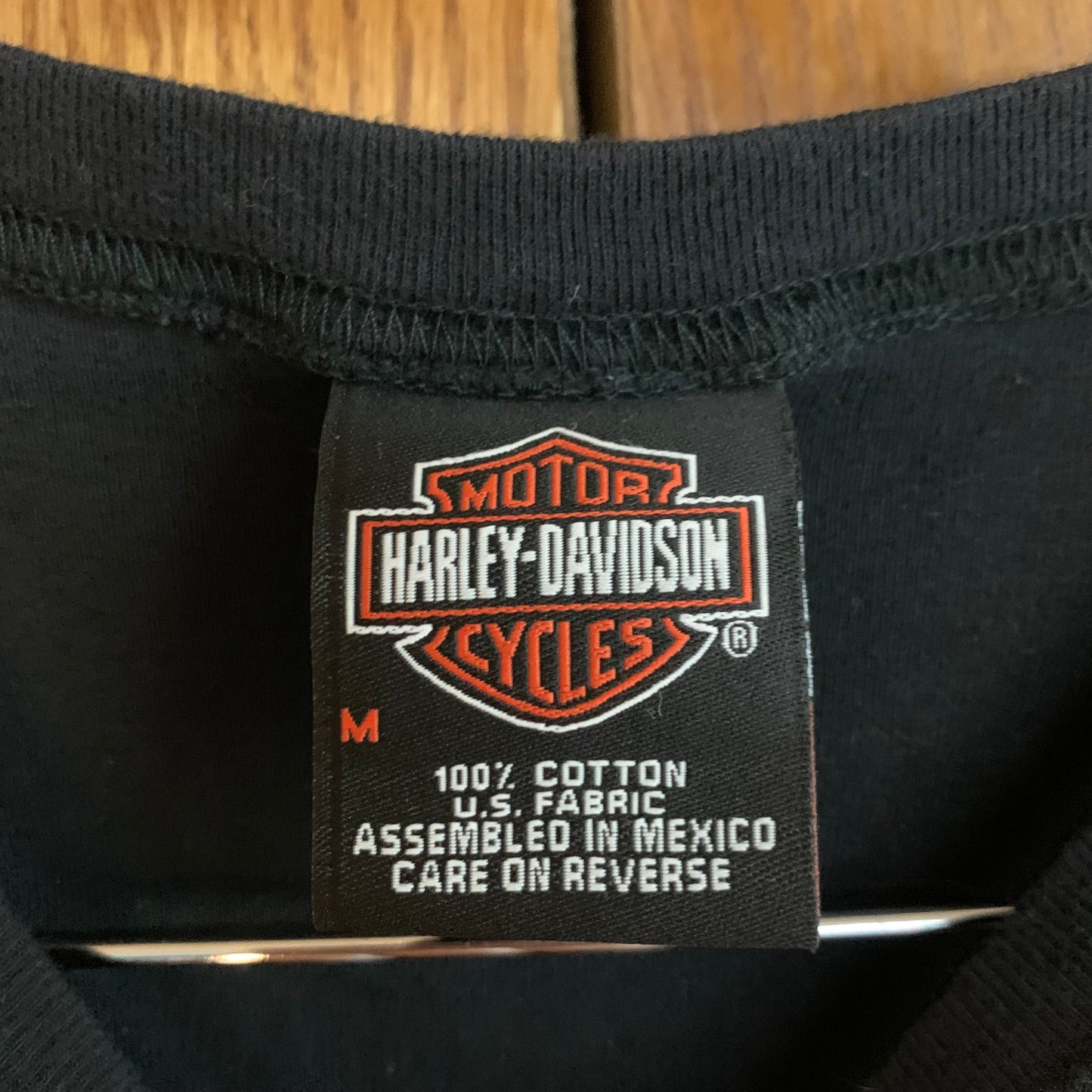 Harley Davidson Silver and Black Las Vegas Tanktop Size Medium