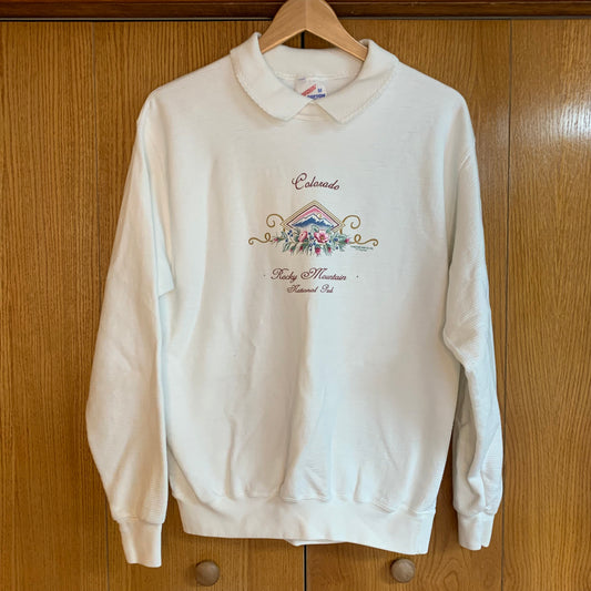 Vintage Jerzees Colorado Rocky Mountain National Park Pullover Size Medium